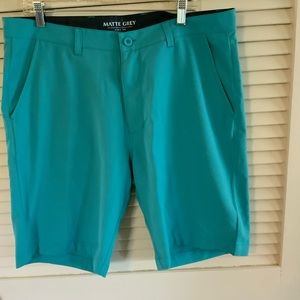 Men’s golf shorts, Matte Grey Performance